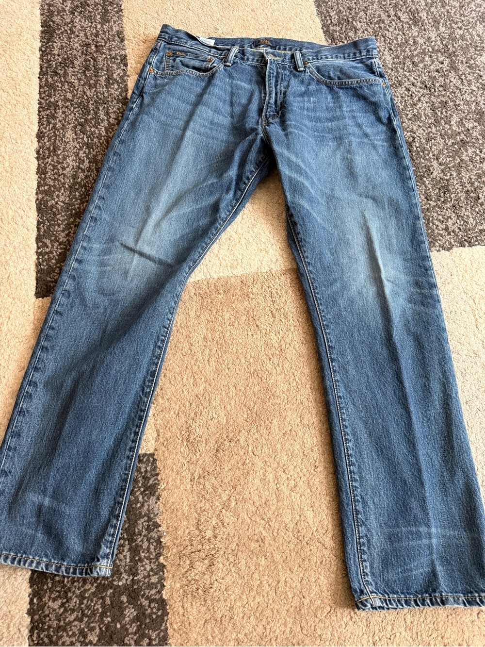 Polo Ralph Lauren Hampton Relax Straight-Leg Blue Denim Jeans- 35 x 32 - Picture 1 of 12